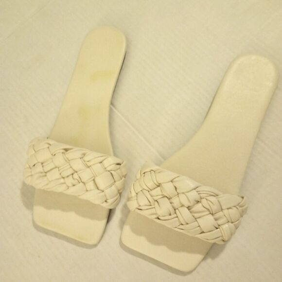 ✨NWOT white braided slides  - Picture 7 of 8